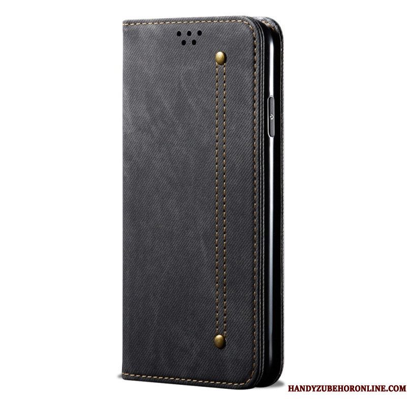 Bescherming Hoesje voor Huawei P60 Pro Folio-hoesje Jeansstof