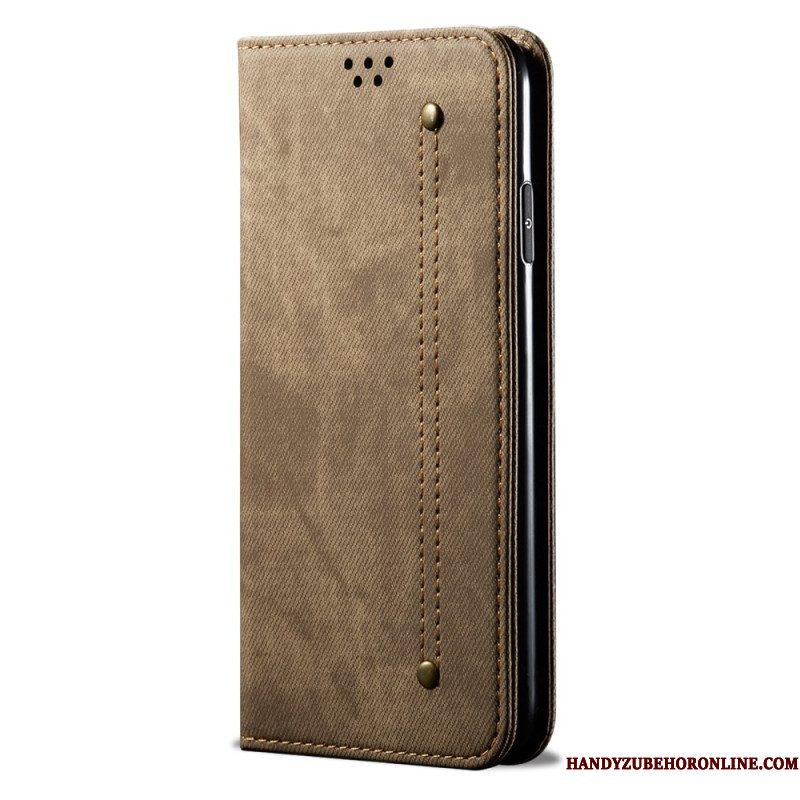 Bescherming Hoesje voor Huawei P60 Pro Folio-hoesje Jeansstof