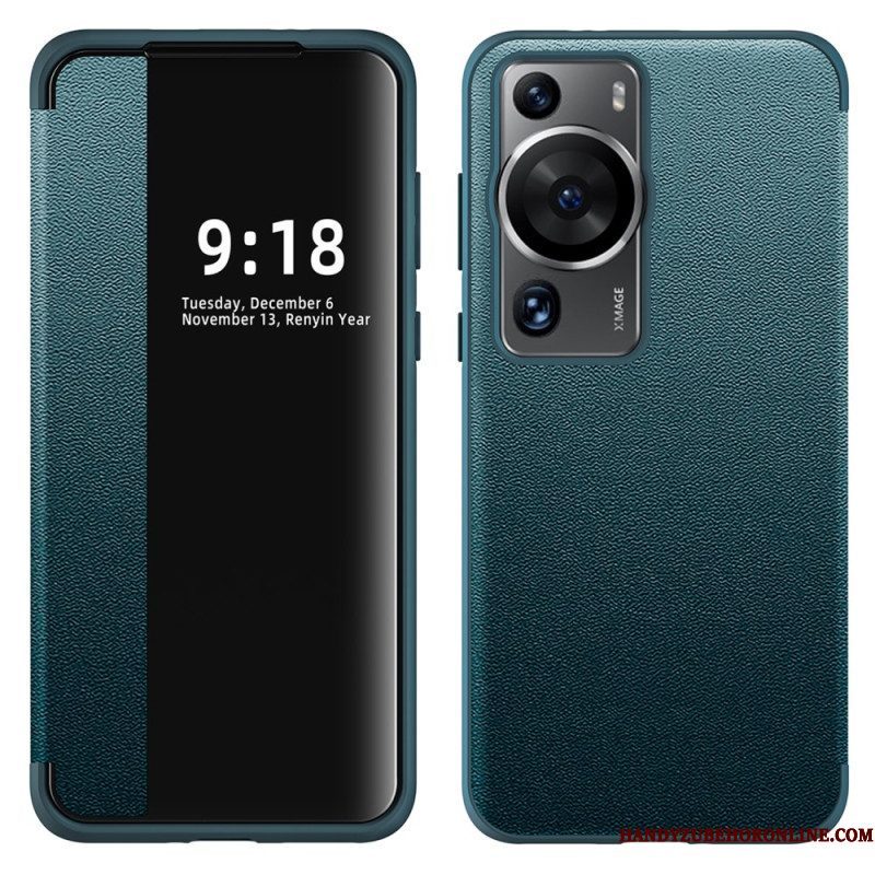 Bescherming Hoesje voor Huawei P60 Pro Imitatieleer