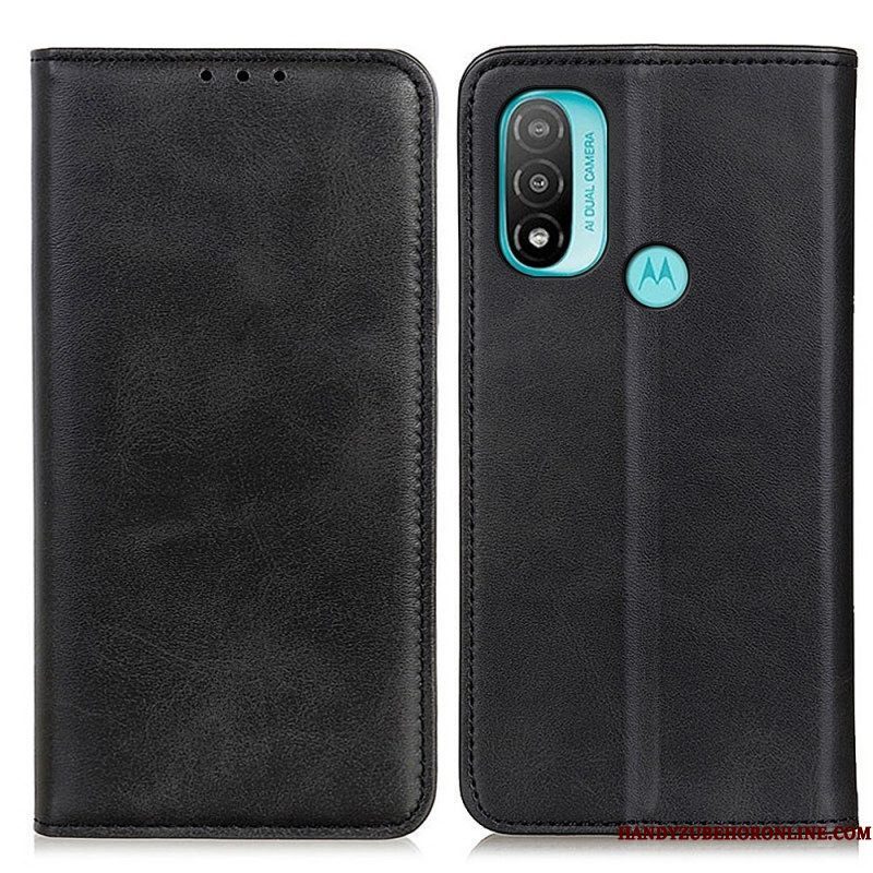 Bescherming Hoesje voor Moto E40 / E30 / E20 Folio-hoesje Elegantie Splitleer