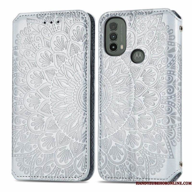 Bescherming Hoesje voor Moto E40 / E30 / E20 Folio-hoesje Mandala