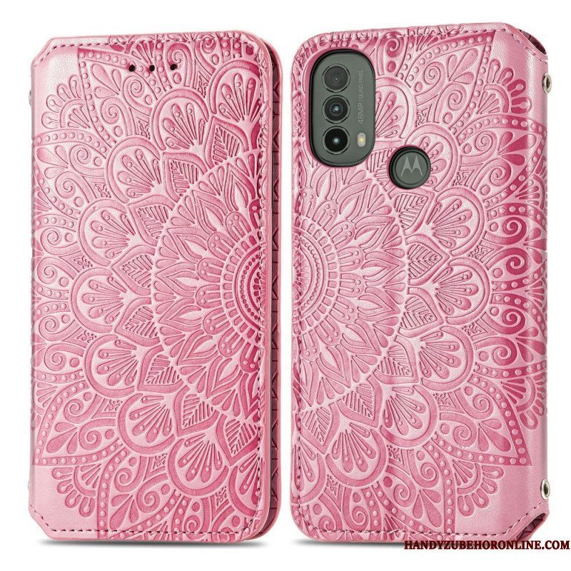 Bescherming Hoesje voor Moto E40 / E30 / E20 Folio-hoesje Mandala