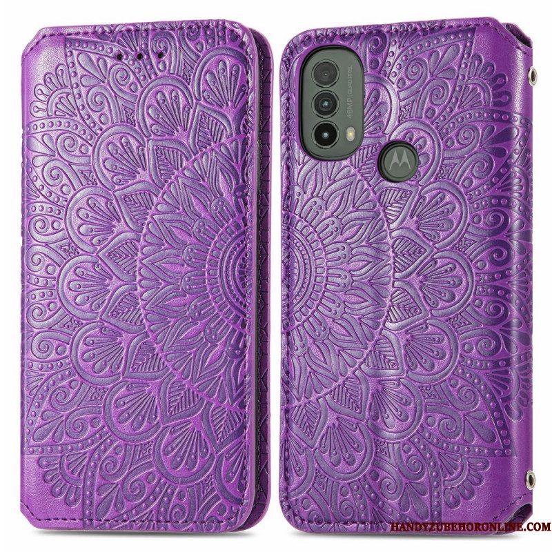 Bescherming Hoesje voor Moto E40 / E30 / E20 Folio-hoesje Mandala