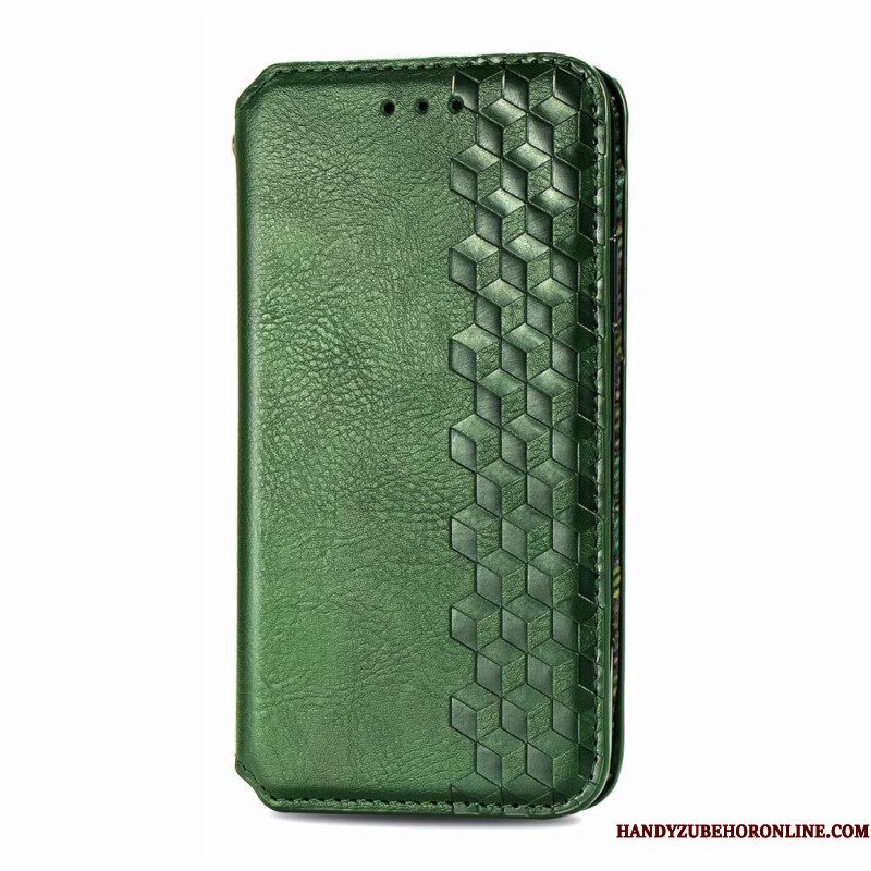 Bescherming Hoesje voor Motorola Edge 20 Pro Folio-hoesje Leereffect Diamanttextuur