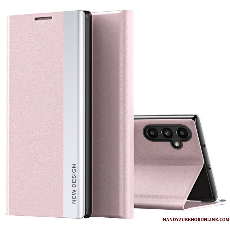 Bescherming Hoesje voor Samsung Galaxy A14 / A14 5G Folio-hoesje Strappy Rozen En Vlinders