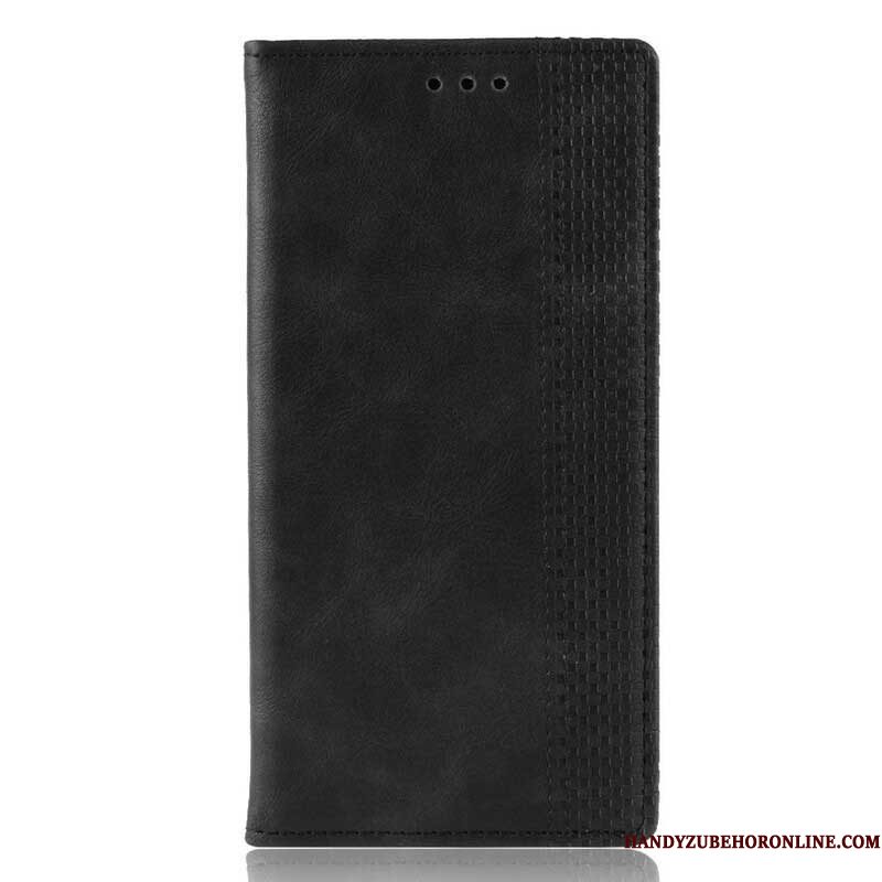 Bescherming Hoesje voor Samsung Galaxy A42 5G Folio-hoesje Gestileerd Vintage Leereffect