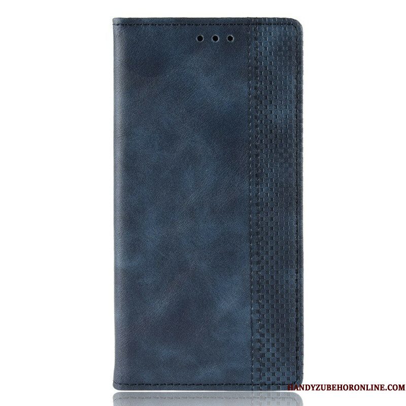 Bescherming Hoesje voor Samsung Galaxy A42 5G Folio-hoesje Gestileerd Vintage Leereffect