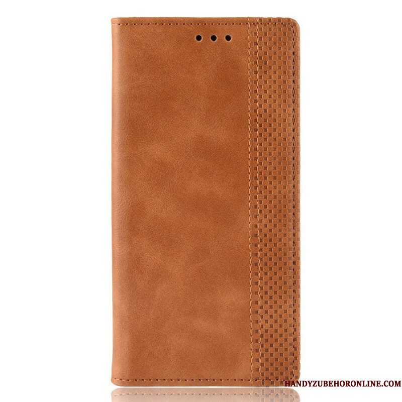 Bescherming Hoesje voor Samsung Galaxy A51 5G Folio-hoesje Gestileerd Vintage Leereffect