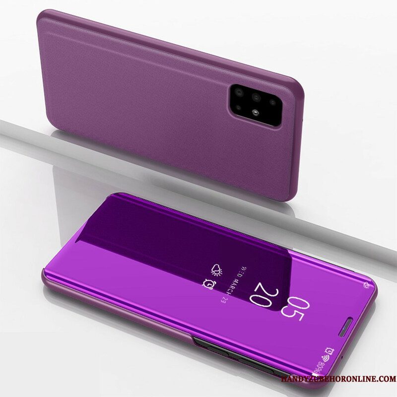 Bescherming Hoesje voor Samsung Galaxy A51 5G Folio-hoesje Spiegel