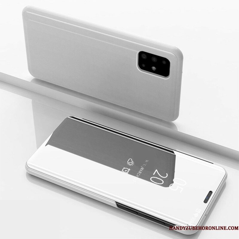 Bescherming Hoesje voor Samsung Galaxy A51 5G Folio-hoesje Spiegel