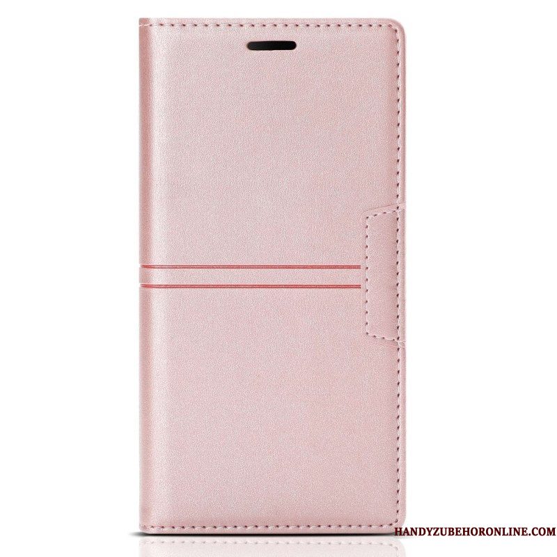 Bescherming Hoesje voor Samsung Galaxy A54 5G Folio-hoesje Stijl Lederen Couture