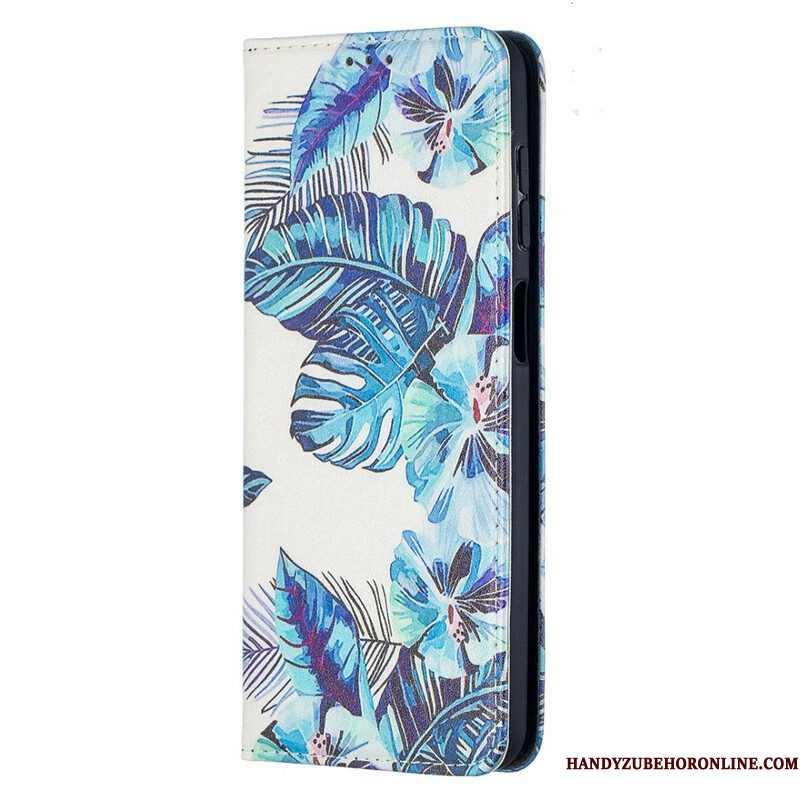 Bescherming Hoesje voor Samsung Galaxy M12 / A12 Folio-hoesje Bladeren