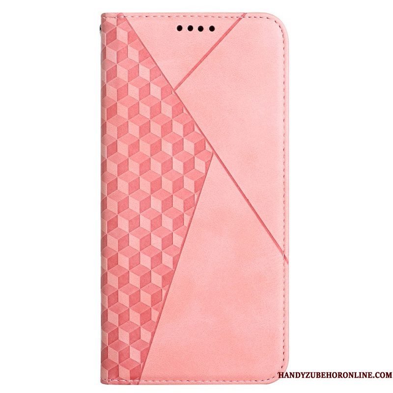 Bescherming Hoesje voor Samsung Galaxy M12 / A12 Folio-hoesje Geo Leereffect