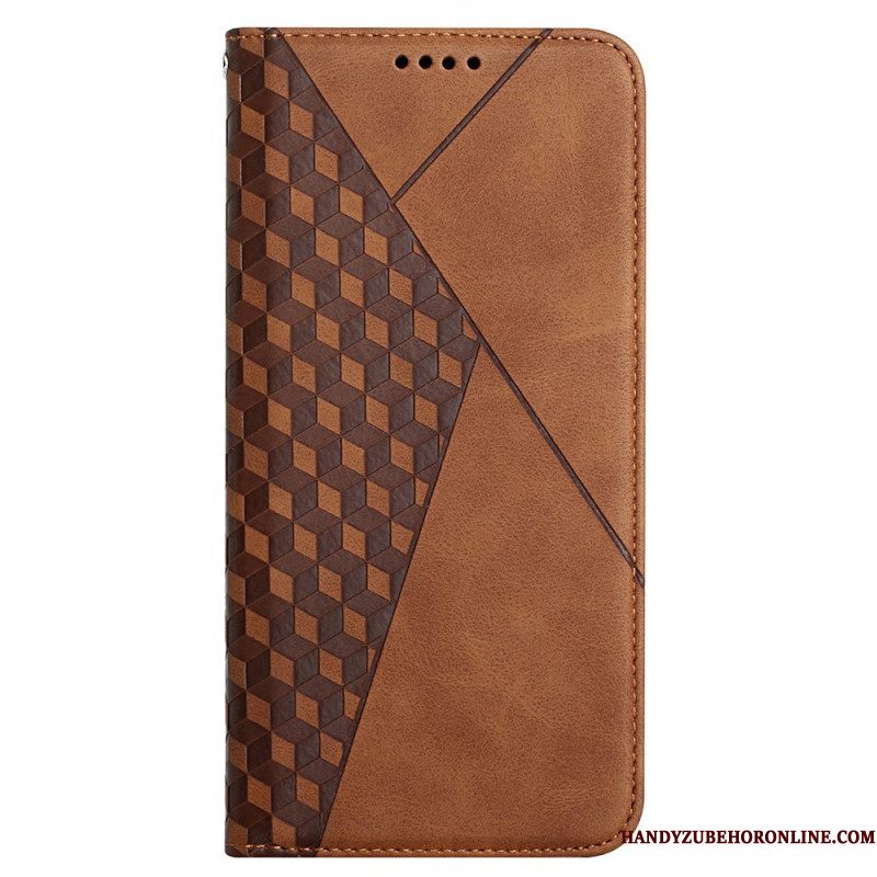 Bescherming Hoesje voor Samsung Galaxy M12 / A12 Folio-hoesje Geo Leereffect