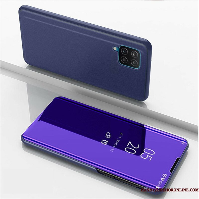 Bescherming Hoesje voor Samsung Galaxy M12 / A12 Folio-hoesje Spiegel