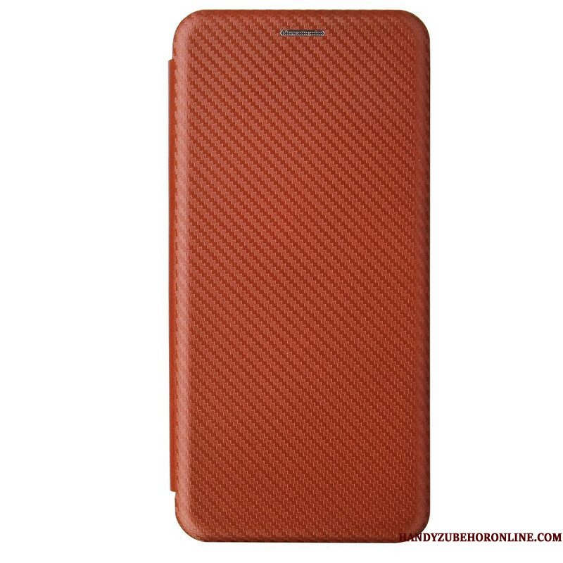 Bescherming Hoesje voor Samsung Galaxy M12 / A12 Folio-hoesje /koolstofvezel