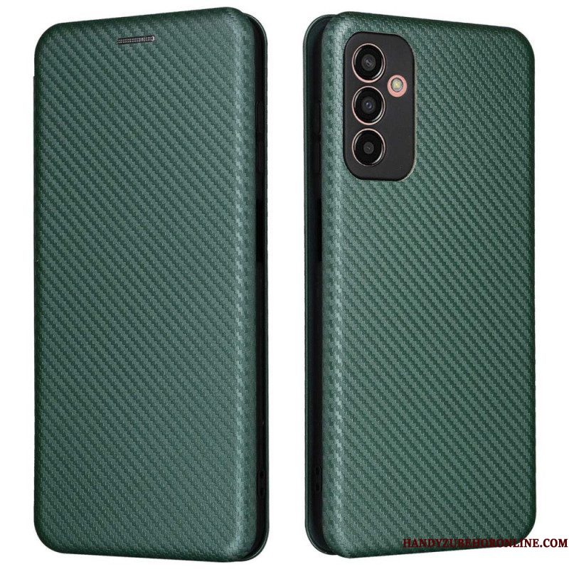 Bescherming Hoesje voor Samsung Galaxy M13 Folio-hoesje Koolstofvezel