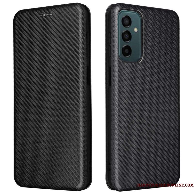 Bescherming Hoesje voor Samsung Galaxy M23 5G Folio-hoesje Koolstofvezel