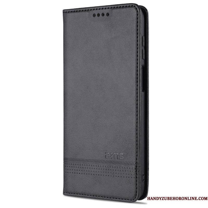 Bescherming Hoesje voor Samsung Galaxy M32 Folio-hoesje Azns Leerstyling