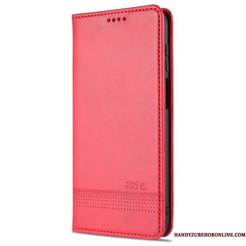 Bescherming Hoesje voor Samsung Galaxy M32 Folio-hoesje Azns Leerstyling