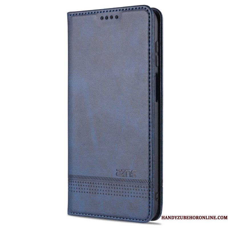 Bescherming Hoesje voor Samsung Galaxy M32 Folio-hoesje Azns Leerstyling