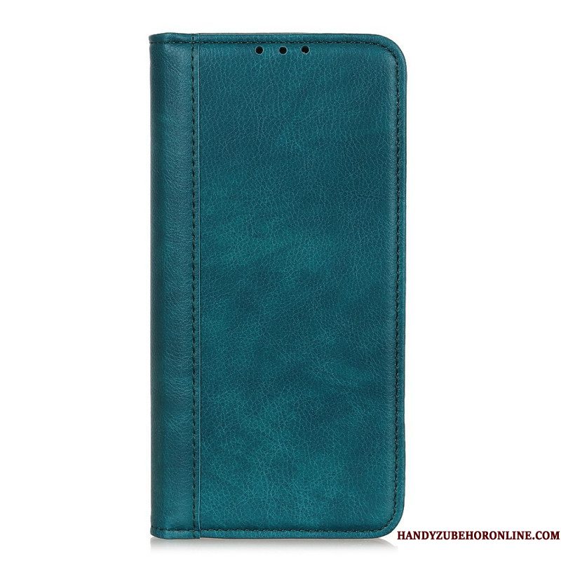 Bescherming Hoesje voor Samsung Galaxy M32 Folio-hoesje Elegantie Split Litchi Leer