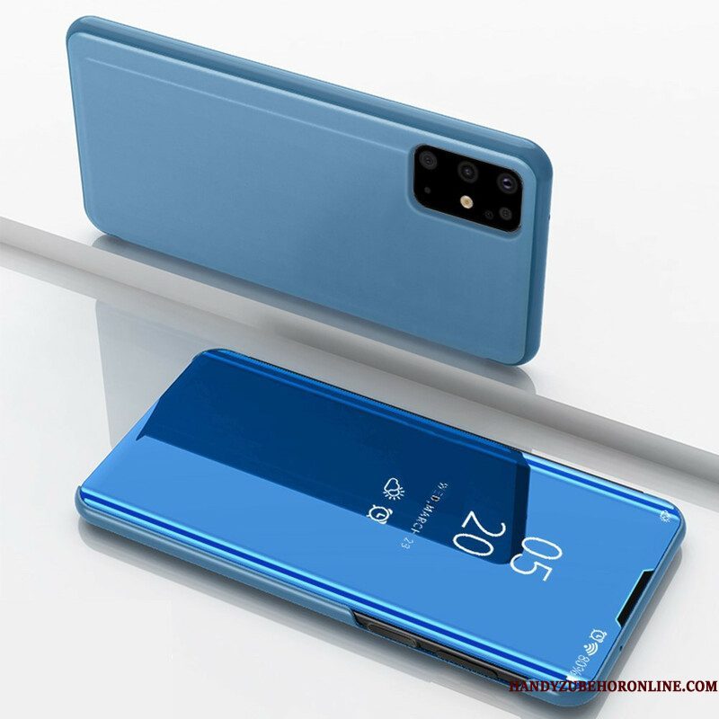 Bescherming Hoesje voor Samsung Galaxy S20 Plus / S20 Plus 5G Spiegel En Kunstleer