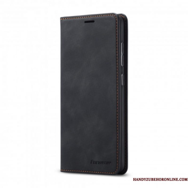 Bescherming Hoesje voor Samsung Galaxy S21 5G Folio-hoesje Forwenw Ledereffect