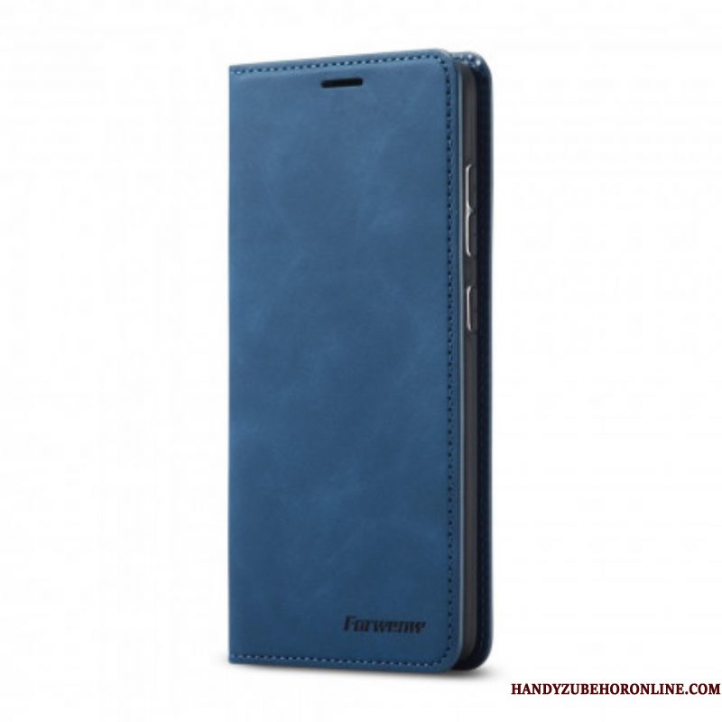 Bescherming Hoesje voor Samsung Galaxy S21 5G Folio-hoesje Forwenw Ledereffect
