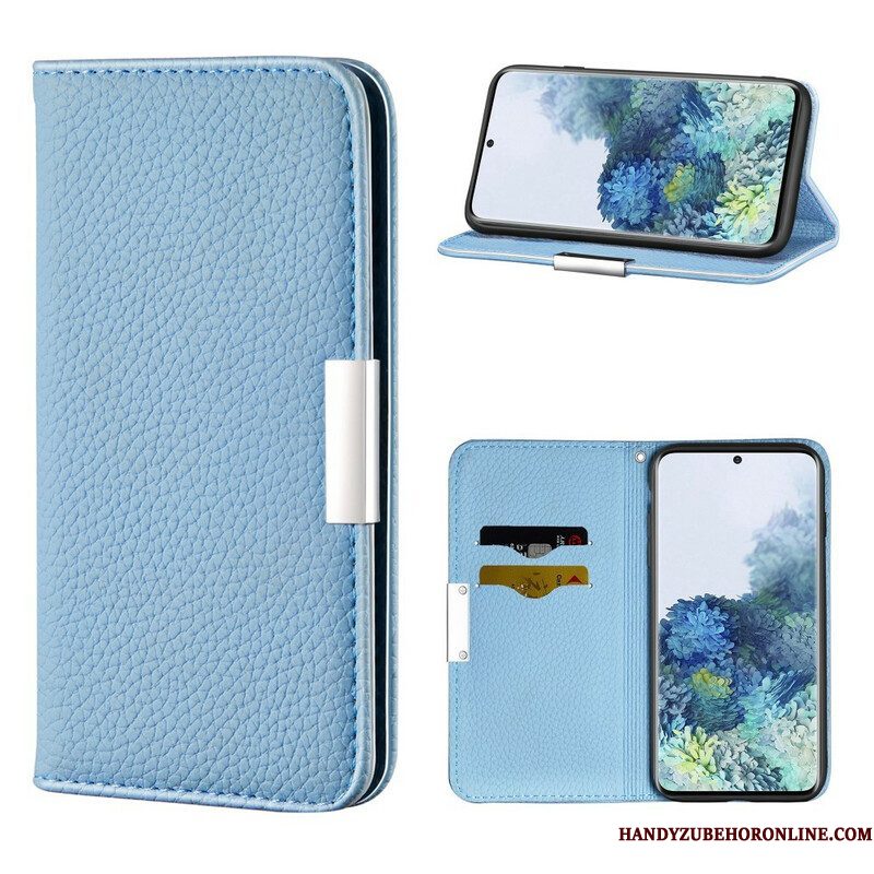 Bescherming Hoesje voor Samsung Galaxy S21 5G Folio-hoesje Imitatieleer Litchi Ultra Chic