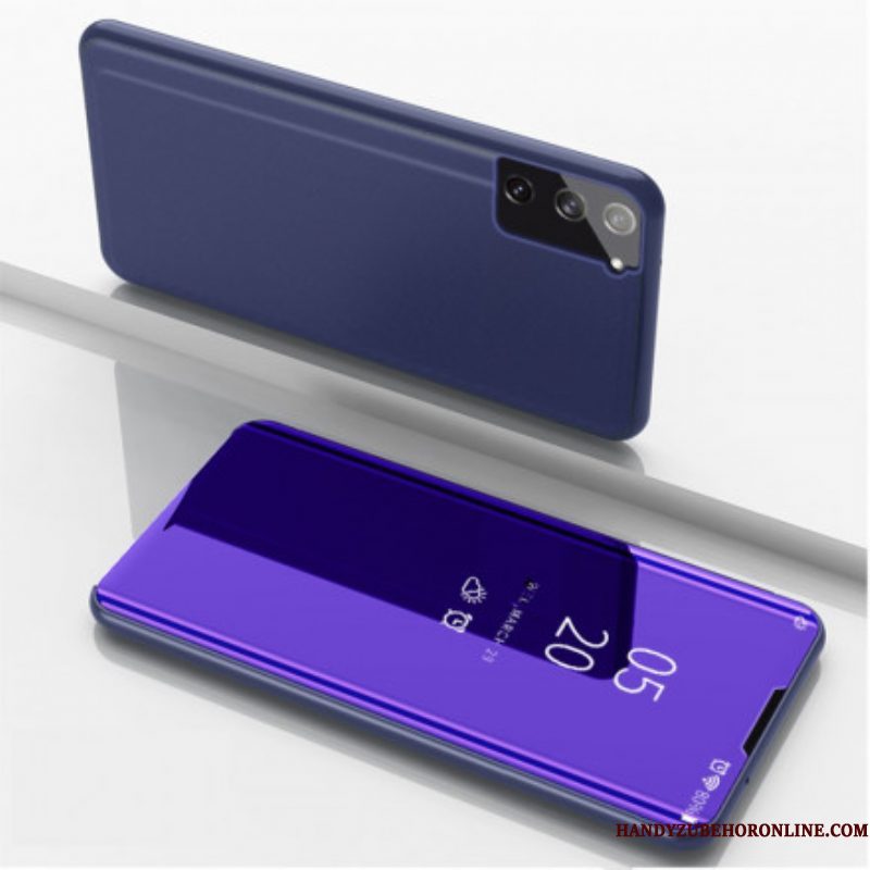 Bescherming Hoesje voor Samsung Galaxy S21 5G Folio-hoesje Spiegel