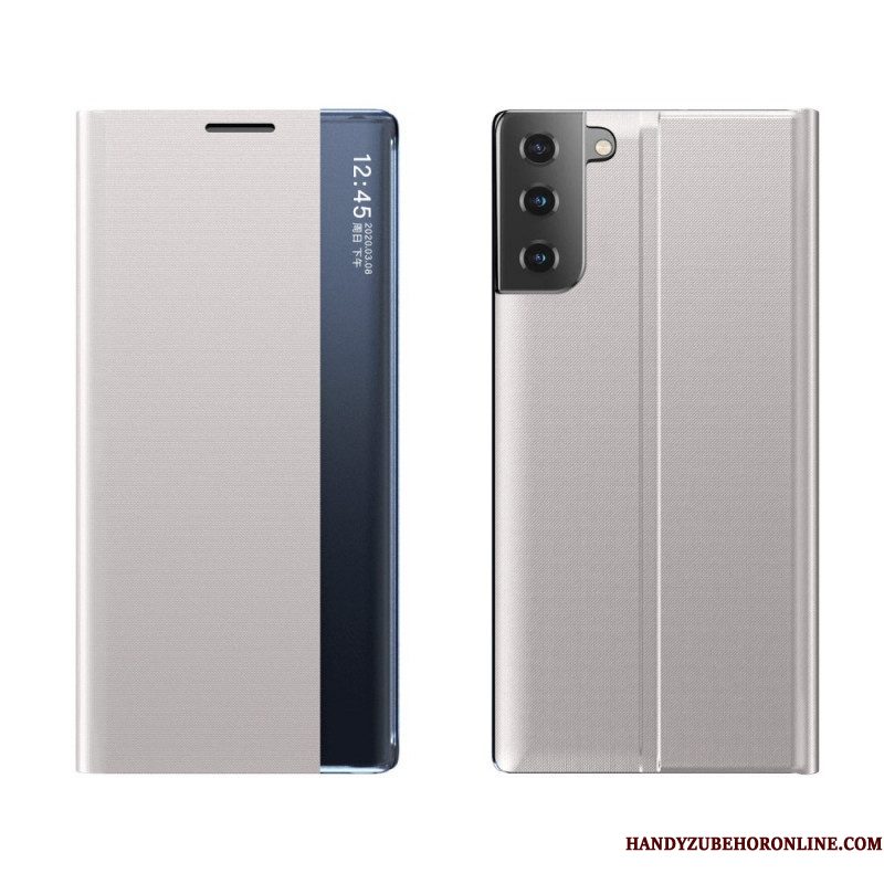 Bescherming Hoesje voor Samsung Galaxy S21 5G Getextureerd Kunstleer