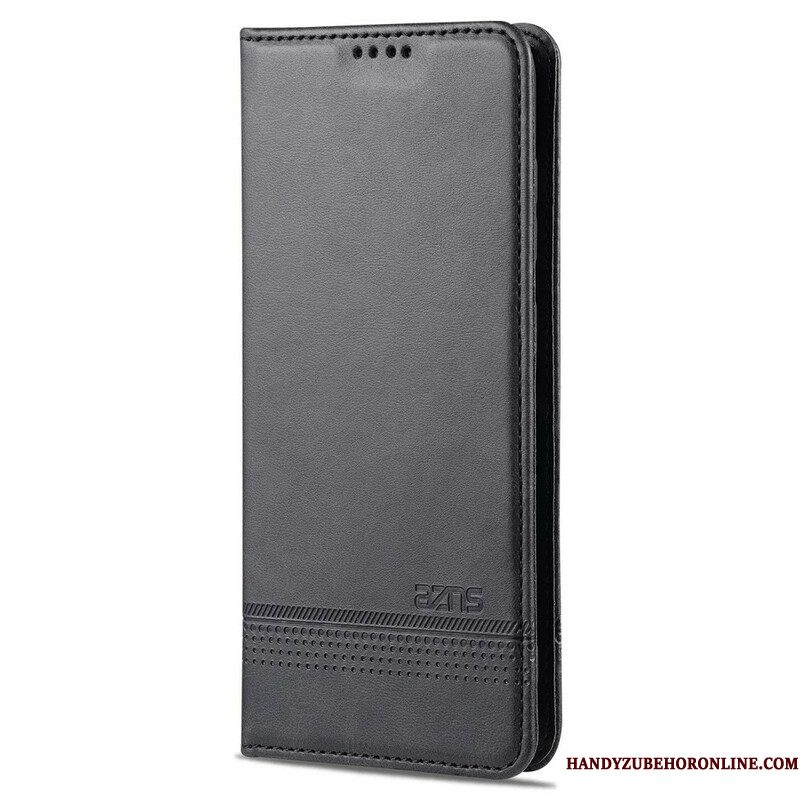 Bescherming Hoesje voor Samsung Galaxy S21 FE Folio-hoesje Azns Leerstyling