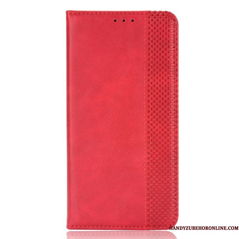 Bescherming Hoesje voor Samsung Galaxy S21 FE Folio-hoesje Gestileerd Vintage Leereffect