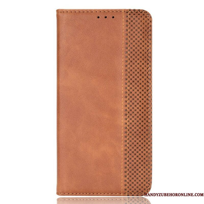 Bescherming Hoesje voor Samsung Galaxy S21 FE Folio-hoesje Gestileerd Vintage Leereffect