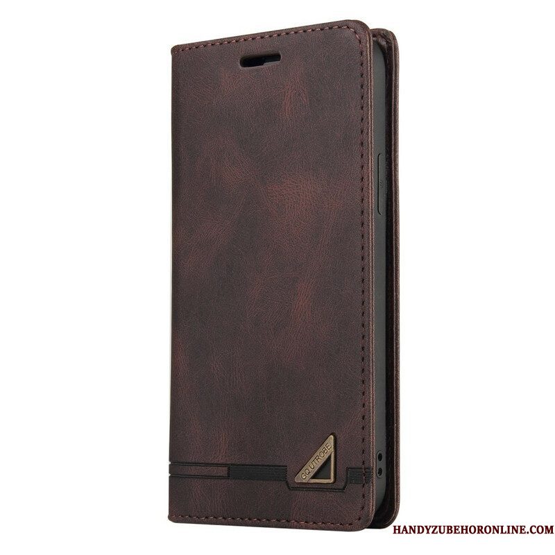 Bescherming Hoesje voor Samsung Galaxy S21 FE Folio-hoesje Kunstleer Gq.utrobe