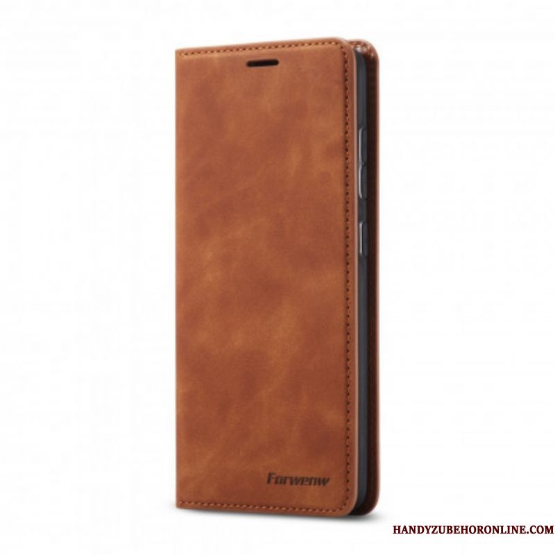 Bescherming Hoesje voor Samsung Galaxy S21 Plus 5G Folio-hoesje Forwenw Ledereffect