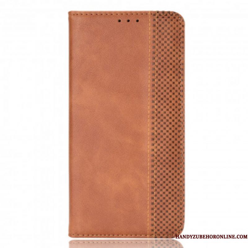 Bescherming Hoesje voor Samsung Galaxy S21 Plus 5G Folio-hoesje Gestileerd Vintage Leereffect