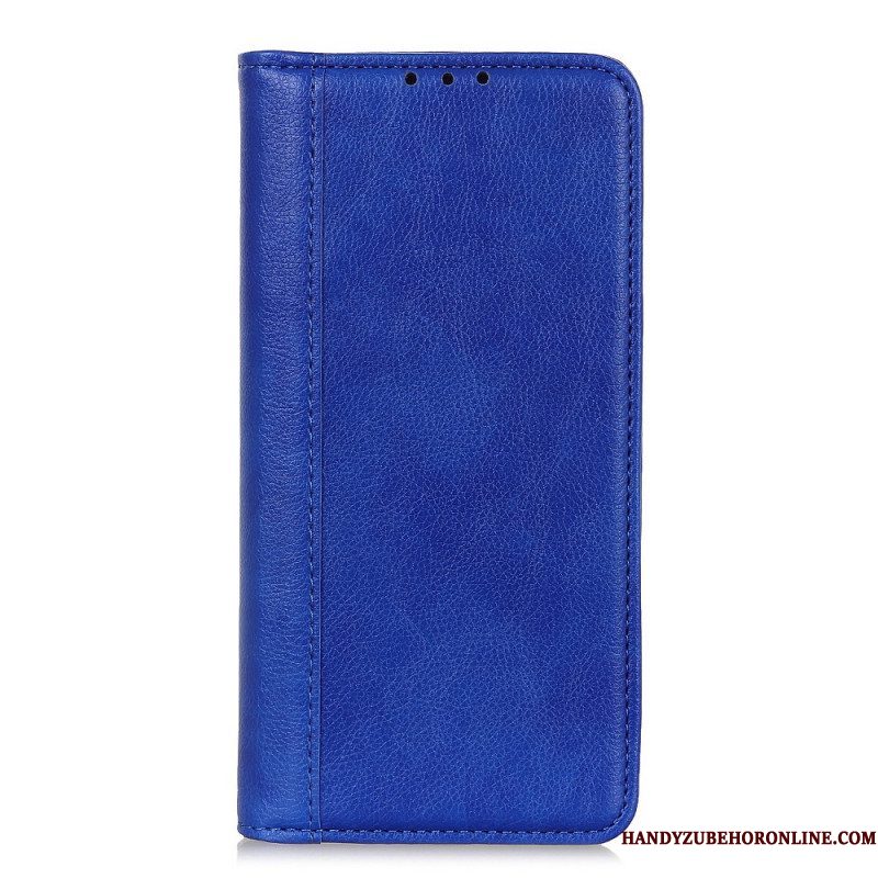 Bescherming Hoesje voor Samsung Galaxy S22 Plus 5G Folio-hoesje Elegantie Split Litchi Leer