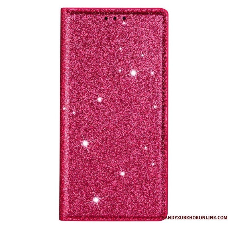 Bescherming Hoesje voor Samsung Galaxy S22 Plus 5G Folio-hoesje Paillettenstijl