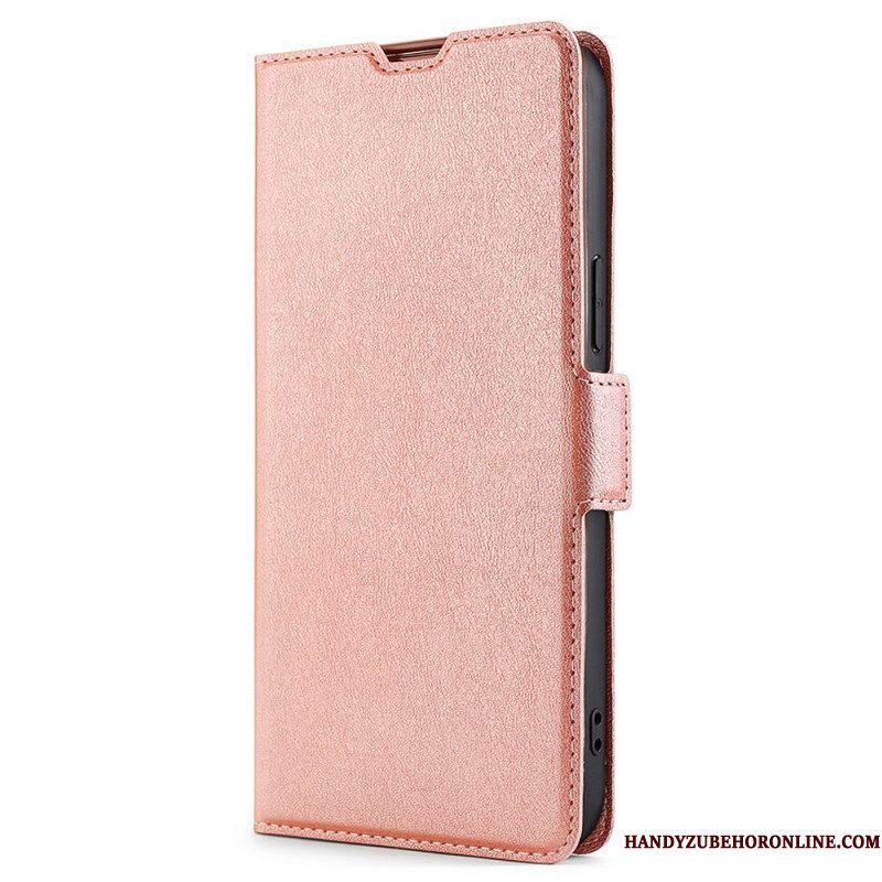 Bescherming Hoesje voor Samsung Galaxy S22 Ultra 5G Folio-hoesje Klassiek Kunstleer