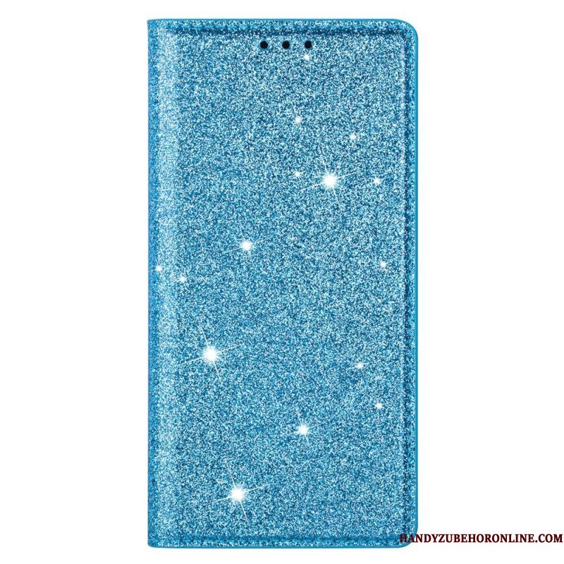 Bescherming Hoesje voor Samsung Galaxy S22 Ultra 5G Folio-hoesje Paillettenstijl