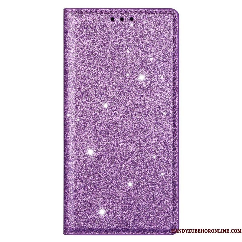 Bescherming Hoesje voor Samsung Galaxy S22 Ultra 5G Folio-hoesje Paillettenstijl