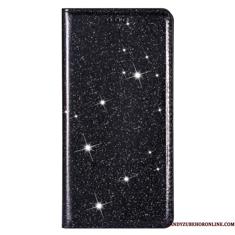 Bescherming Hoesje voor Samsung Galaxy S23 Plus 5G Folio-hoesje Paillettenstijl