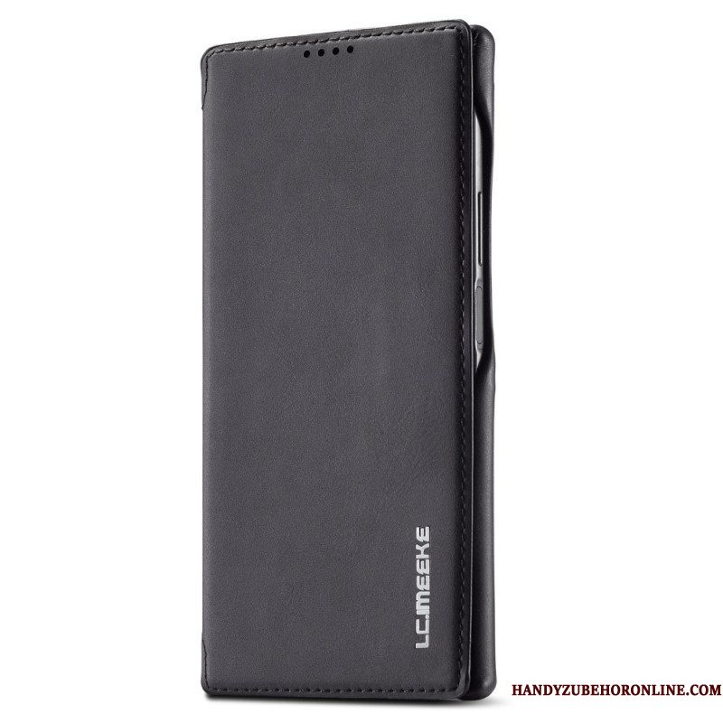 Bescherming Hoesje voor Samsung Galaxy S23 Ultra 5G Folio-hoesje Ledereffect Lc.imeeke Ledereffect