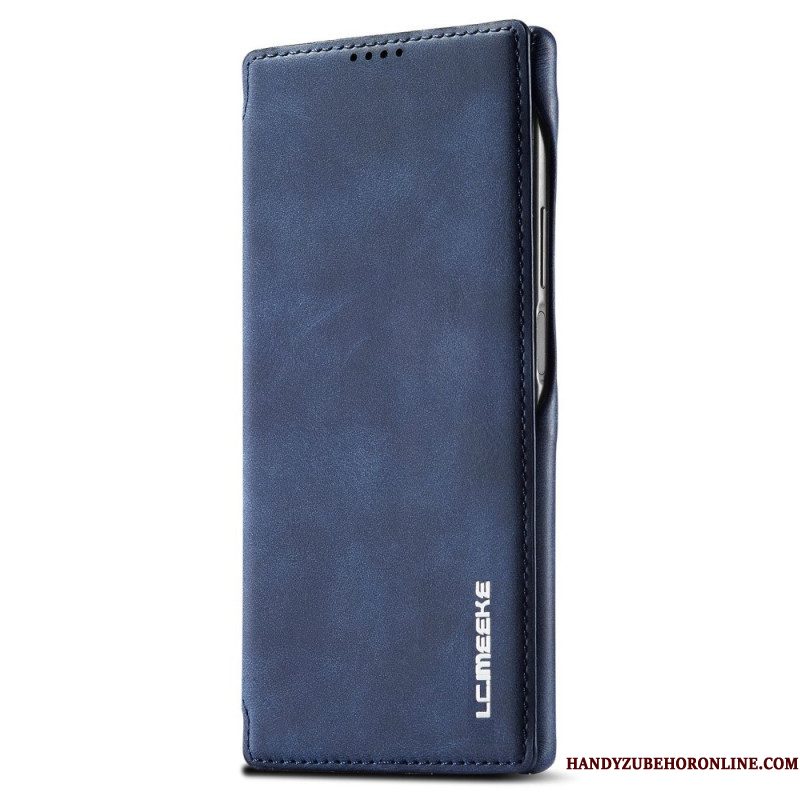 Bescherming Hoesje voor Samsung Galaxy S23 Ultra 5G Folio-hoesje Ledereffect Lc.imeeke Ledereffect