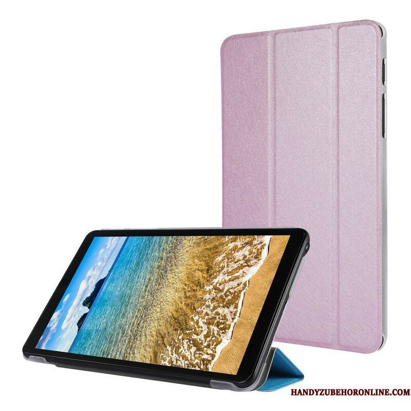 Bescherming Hoesje voor Samsung Galaxy Tab A7 Lite Zijdetextuur Van Imitatieleer