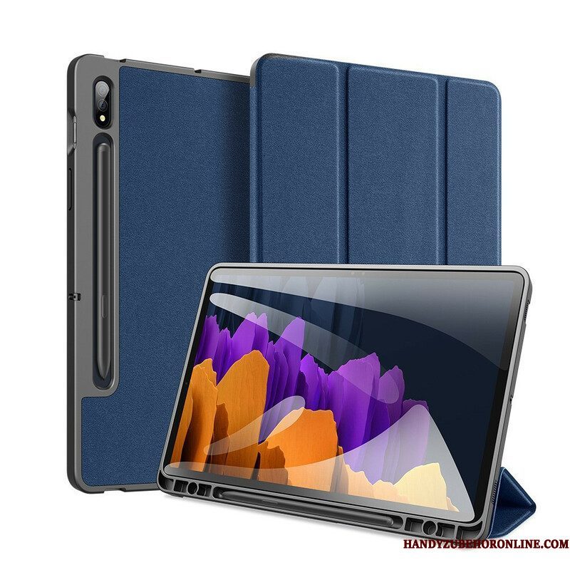 Bescherming Hoesje voor Samsung Galaxy Tab S7 FE Domo-serie Dux-ducis