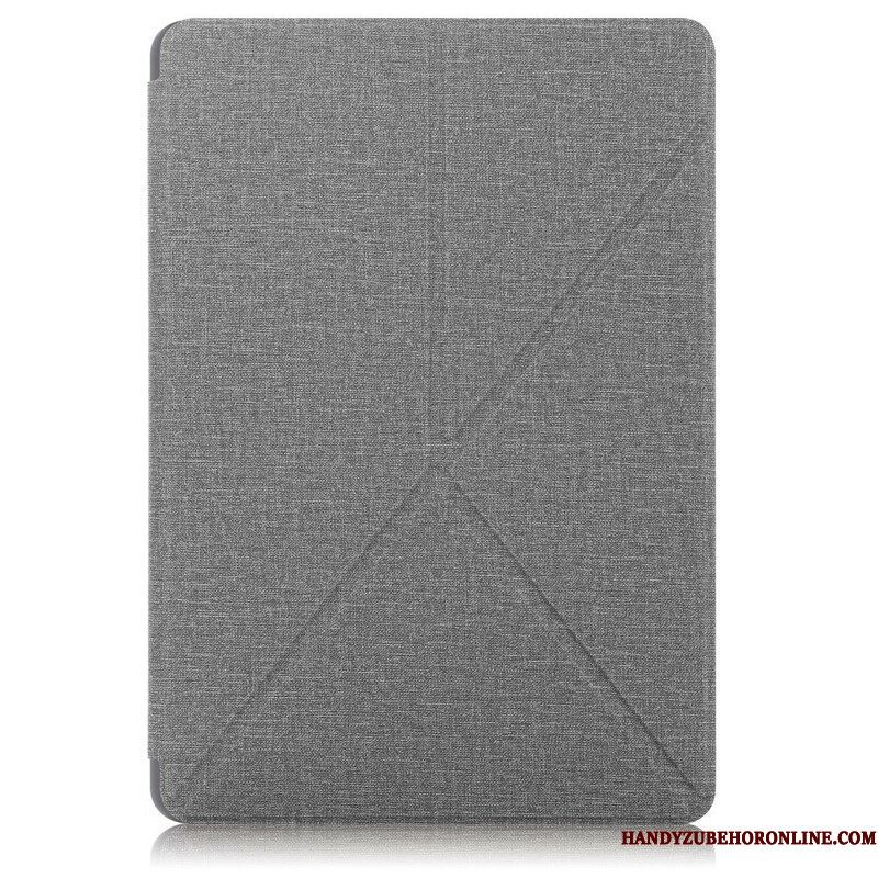 Bescherming Hoesje voor Samsung Galaxy Tab S7 FE Origami Stof Textuur