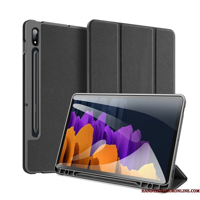 Bescherming Hoesje voor Samsung Galaxy Tab S8 Plus / Tab S7 Plus Domo-serie Dux-ducis